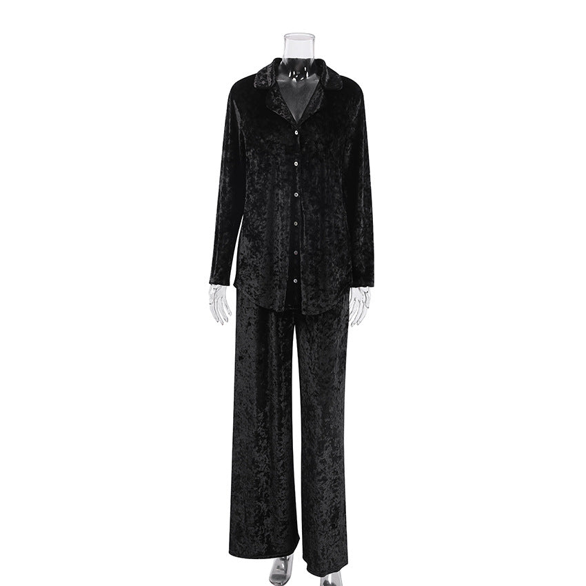 Diamond velvet pajamas