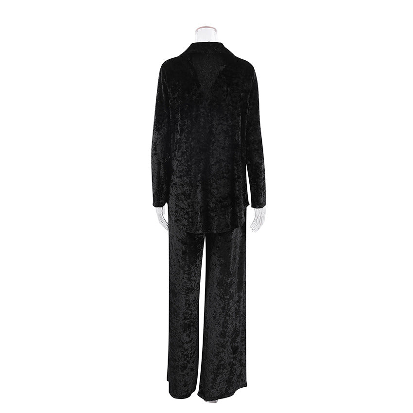 Diamond velvet pajamas
