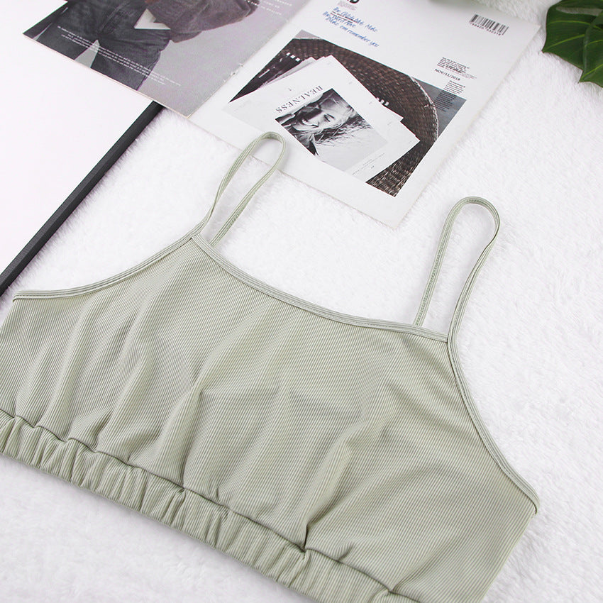 Ice silk ribbed pajamas