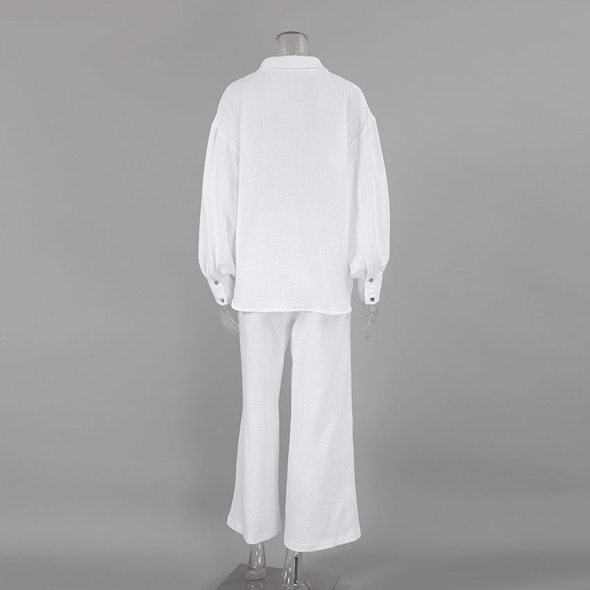 Simple and comfortable double gauze pajamas
