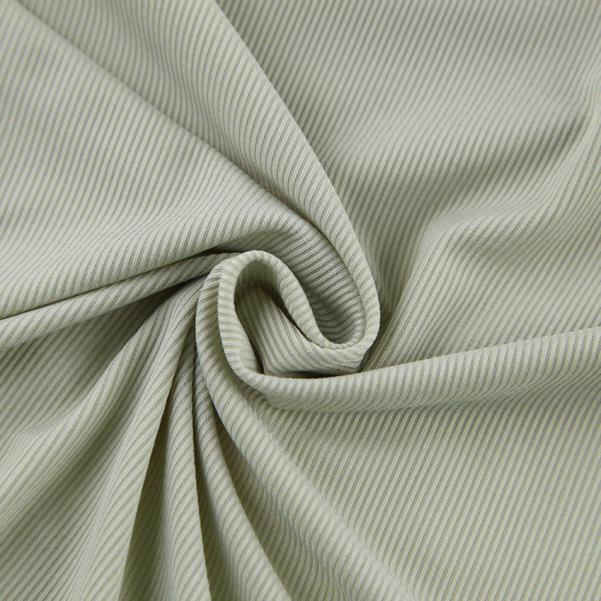 Ice silk ribbed pajamas